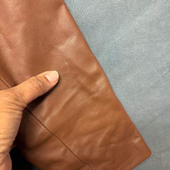 Navarre Leather Company Jacket Blazer Button Down Preppy Academia Boho Country - Picture 4 of 11